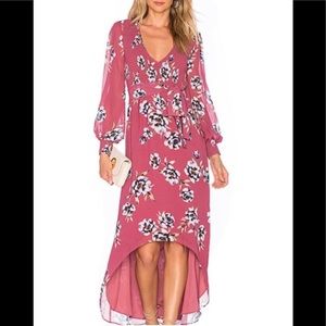 Privacy Please Natasha Floral Midi Dress Violet M